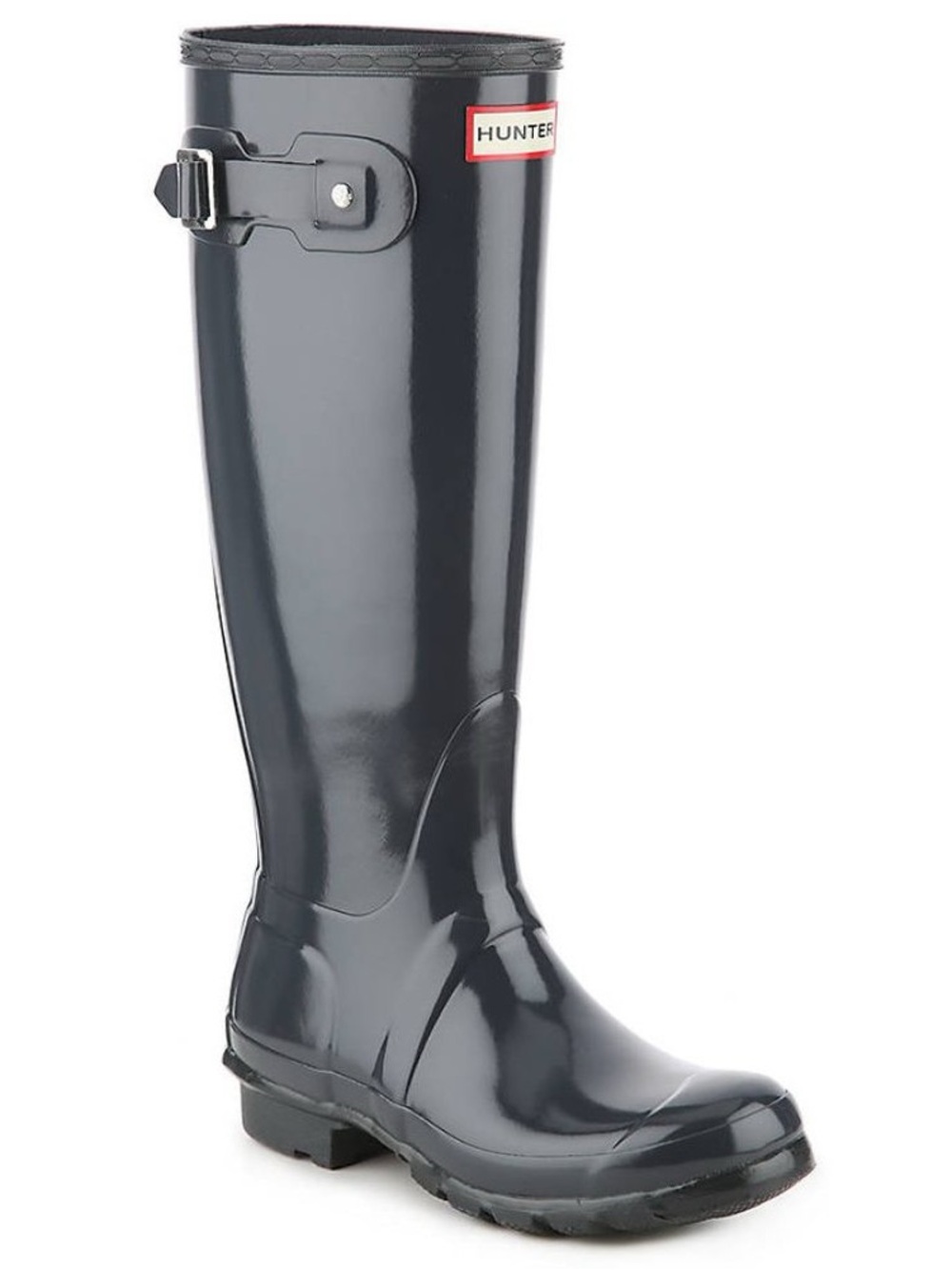 Hunter Women's Tall Rain Boot - Grey Gloss Rainboots